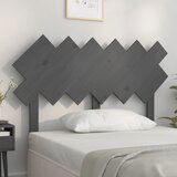 Maison Chic posteljno vzglavje - vzglavna omarica - nočna omarica sivo 122,5x3x80,5 cm trdna borovina, (21705873) | Shoptok.si