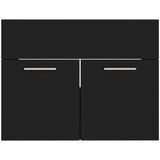  Set kupaonskog namještaja od iverice crni | shoptok.hr
