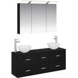  Set namještaja za kupaonicu 4 pcs Crni hrast | shoptok.hr