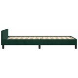  Okvir za krevet bez madraca tamnozeleni 100x200 cm baršunasti | shoptok.hr