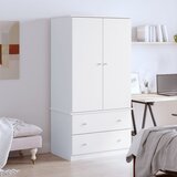 vidaXL Ormar ALTA bijeli 90 x 55 x 170 cm od masivne borovine | shoptok.hr
