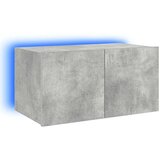 TV ormarić s LED svjetlima siva boja betona 60x35x31 cm | shoptok.hr