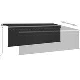  Automatska tenda s roletom i senzorom LED 4 x 3 m antracit | shoptok.hr