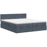  Krevet s od storage s uzglavljem 2 kom. Tamnosiva | shoptok.hr