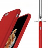 NIKCORP Ovitek za iPhone 6S / 6S Plus silikonski rdeč, zaščitni ovitek z mehko podlogo iz mikrovlaken in podporo za brezžično polnjenje, (5000139051) | Shoptok.si