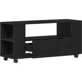 TV ormarić s kotačićima crni hrast 102x34,5x43 cm | shoptok.hr