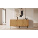 CARRYHOME KOMODA, črna, barve hrasta | Shoptok.si
