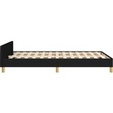 vidaXL Posteljni okvir z vzglavjem črn 120x190 cm tkanina | Shoptok.si