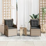  Vrtna klupa 2 pcs Svijetlo siva poliratan | shoptok.hr