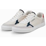 Ombre Men's shoes sneakers with colorful accents - white cene