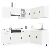 vidaXL 11-dijelni set kuhinjskih ormarića "Porto" bijelo izrađeno drvo | shoptok.hr