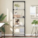 vidaXL Regal za knjige 5 razina siva boja hrasta 59x35x171 cm drveni Cijene