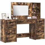  Toaletni stol s ladicama 3 pcs Dimljeni hrast Konstruirano drvo | shoptok.hr