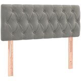  box spring s madracem LED svjetlosivi 120x200 cm baršun | shoptok.hr