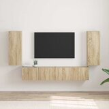 vidaXL TV zidni ormar 2 pcs Sonoma 30 x 31 x 80 cm Konstruirano drvo | shoptok.hr