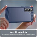SUNSKY Carbon Brush ovitek za Samsung S26 Plus, Moder | Shoptok.si