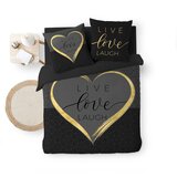 Douceur d intérieur Črna bombažna posteljnina za zakonsko posteljo 200x200 cm Crazy Love – | Shoptok.si