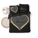 Douceur d intérieur Crna pamučna posteljina za bračni krevet 200x200 cm Crazy Love – | shoptok.hr