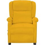  Masažni naslonjač - Masažna fotelja žuti baršunasti - Žuta 1 | shoptok.hr