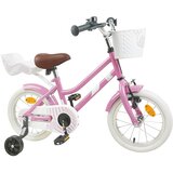 vidaXL Otroško Kolo 16 Palcev za 4-6 let Svetlo roza - - roza - 11.5 - 90 x 49 x 67,5 cm - 2025--v1 | Shoptok.si