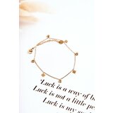 Glam Chic Leg Bracelet With Star And Cubic Zirconia Gold | shoptok.hr