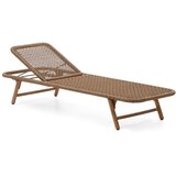 Kave Home Rjav vrtni ležalnik iz masivnega lesa/kovinski Dandara – | Shoptok.si