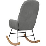  Ljuljačka stolica tamno siva baršunasta | shoptok.hr