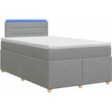  Boxspring krevet s madracem Svjetlosiva 120 x 190 cm Tkanina - Svjetlosiva 120 x 190 cm Dizajn linija | shoptok.hr