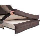 Welnova 3-SED, temno rjava tekstil | Shoptok.si