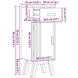 Kabinet za pohranu u kupaonici 35x30x90 cm od masivnog drva borovine | shoptok.hr