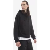 A.P.C. Bombažen pulover moški, črna barva, s kapuco