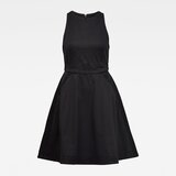 G-star Dress - Core fit and flare dress s\less black | ePonuda.com