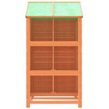  Kućica za ptice smeđa 97 x 81 x 152 cm od masivne borovine | shoptok.hr