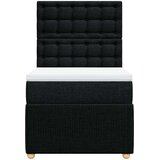  Box spring krevet s madracem crni 80 x 200 cm od tkanine | shoptok.hr