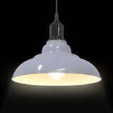 VISILICA podesiva po visini E27 sjajno siva Ø 31 cm metal | shoptok.hr