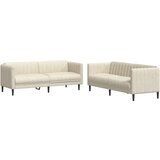  2-dijelni set sofa krem od tkanine | Eponuda.com
