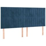  S oprugama i madracem tamnoplavi 200x200 cm baršunasti | shoptok.hr