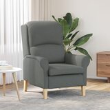 vidaXL Moderna Fotelja Tamno Siva Tkanina, Drvo Srednja Izdržljiva | shoptok.hr
