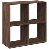 vidaXL Pregrada s knjižno omaro rjavi hrast 69,5x29x69,5 cm inž. les | Shoptok.si
