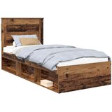  Krevetna konstrukcija Staro drvo 90 x 200 cm Čvrsto borovo drvo | shoptok.hr
