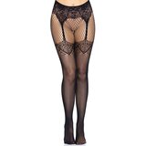 Leg Avenue Fishnet Tights with Backseam Black Cene