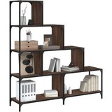  The living store knjižna omara 4-nadstropna rjavi hrast 139x33,5x149 cm les - knjižna omara, (21499655) Cene