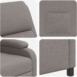  Fotelja s nagibom Sivosmeđa Tkanina | shoptok.hr