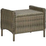 Poli 3-dijelna vrtna garnitura od poliratana s jastucima smeđa | shoptok.hr