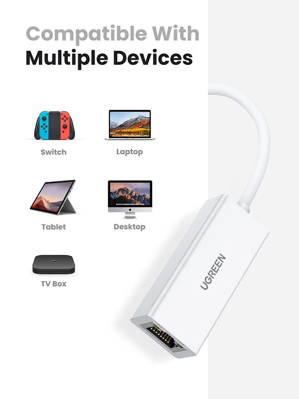 Ugreen Mrežna kartica USB-A 2.0 RJ45 10/100Mbps - kutija | shoptok.hr