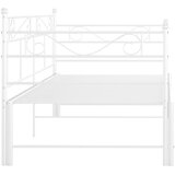  Okvir za krevet na razvlačenje bijeli metalni 90 x 200 cm | shoptok.hr