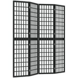 Maison Chic Zložljiv 4-delni Paravan - Sobne pregrade japonski stil 160x170 cm črne barve, (22112066) | Shoptok.si