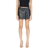 Only Kratke hlače & Bermuda ONLAMILI MW FAUX LEATHER SKORT PNT CC 15334313 Črna