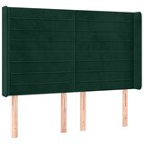  box spring s madracem LED tamnozeleni 140x200 cm baršun | shoptok.hr