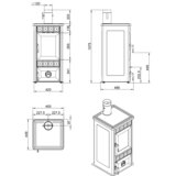 Palazzetti peč na drva king s 7 kw - rdeča (808140551) | Shoptok.si
